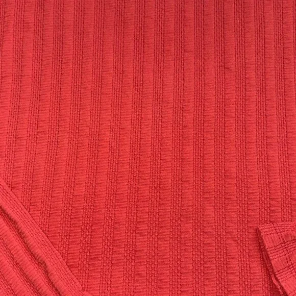 Free People 'Party In The Back' Long Sleeve Textured Blouse-Canyon Red-Size Larg - Picture 2 of 7